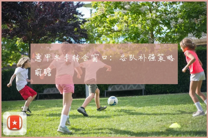 意甲冬季转会窗口：各队补强策略前瞻